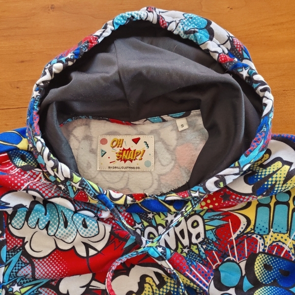 OH SNAP Sweatshirt and Sweatpants Set size S Authentic  Hoodie! Red background - Picture 10 of 13